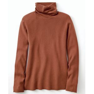 Coldwater Creek Rust Turtleneck Sweater